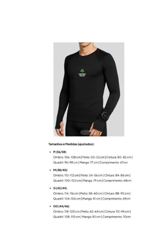 Blusa Térmica, Masculina.